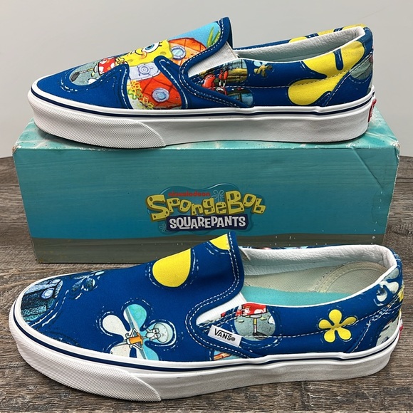 Vans Other - SOLD IN STORE Vans Nickelodeon Spongebob Squarepants Classic Slip On Shoes